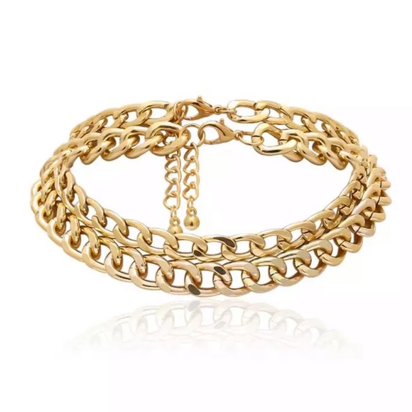 Double Chunky Chain Chokers - Picture 3 of 6